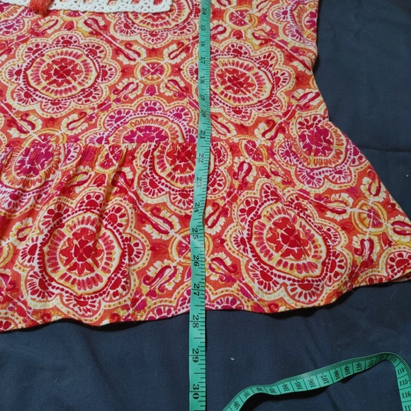 Papagallo Peplum Multi Color Top - Picture 13 of 15